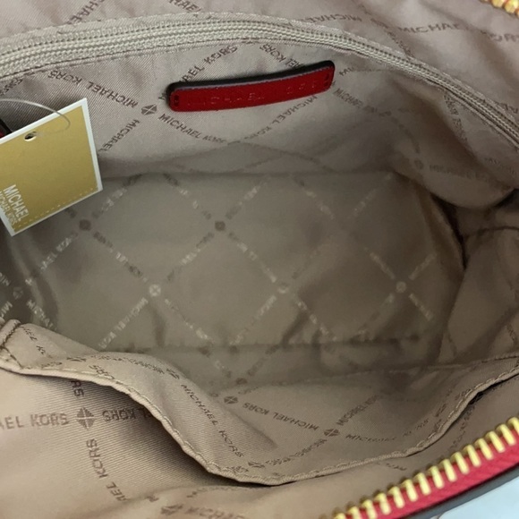 Michael Kors Dome Cindy crossbody leather bag red - Picture 5 of 8